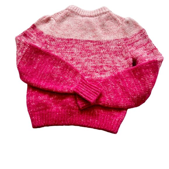 Banana Republic XS Petite Ombre Pink Wool Blend alpaca colorblock Sweater nwot - Picture 2 of 11